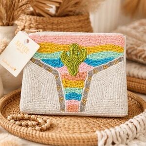Kay Lee Cactus Multicolor Wristlet NWT